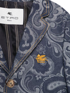 Blazer per bambino Etro Kids blu con stampa Paisley GY2P04 I0308 620 ETRO KIDS 