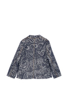 Blazer per bambino Etro Kids blu con stampa Paisley GY2P04 I0308 620 ETRO KIDS 