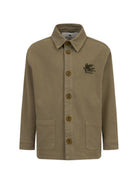 Camicia per bambino Etro Kids verde con motivo pegaso GY2P20 G0064 724 ETRO KIDS 