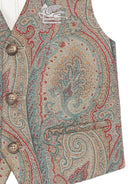 Gilet per bambnino Etro Kids beige con tasca a filetto sul petto GY2P42 U0257 999 ETRO KIDS 