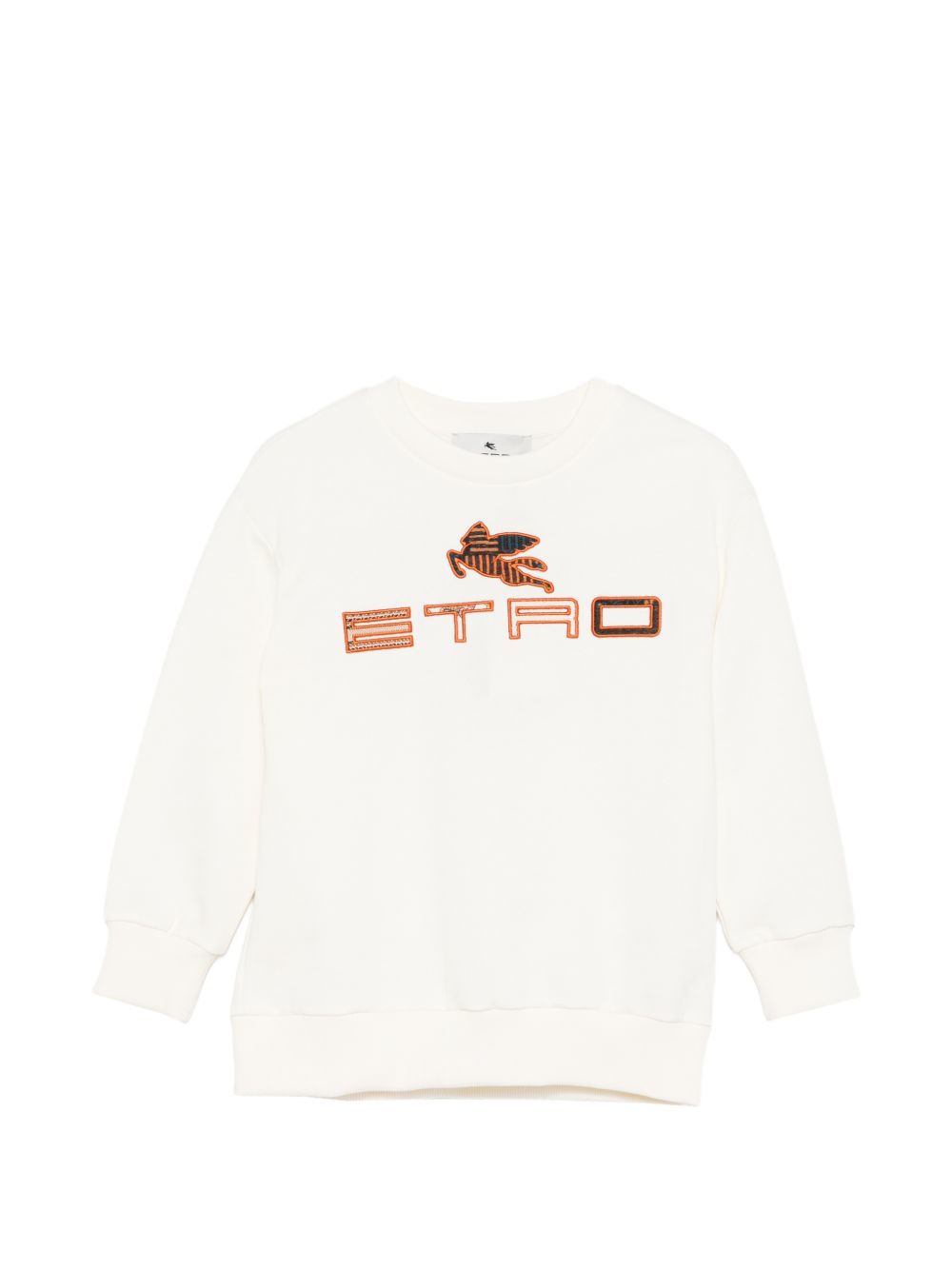 Felpa girocollo per bambino Etro Kids bianca con logo GY4P50 Z3183 102 ETRO KIDS 