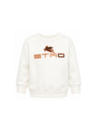 Felpa girocollo per bambino Etro Kids bianca con logo GY4P50 Z3183 102 ETRO KIDS 