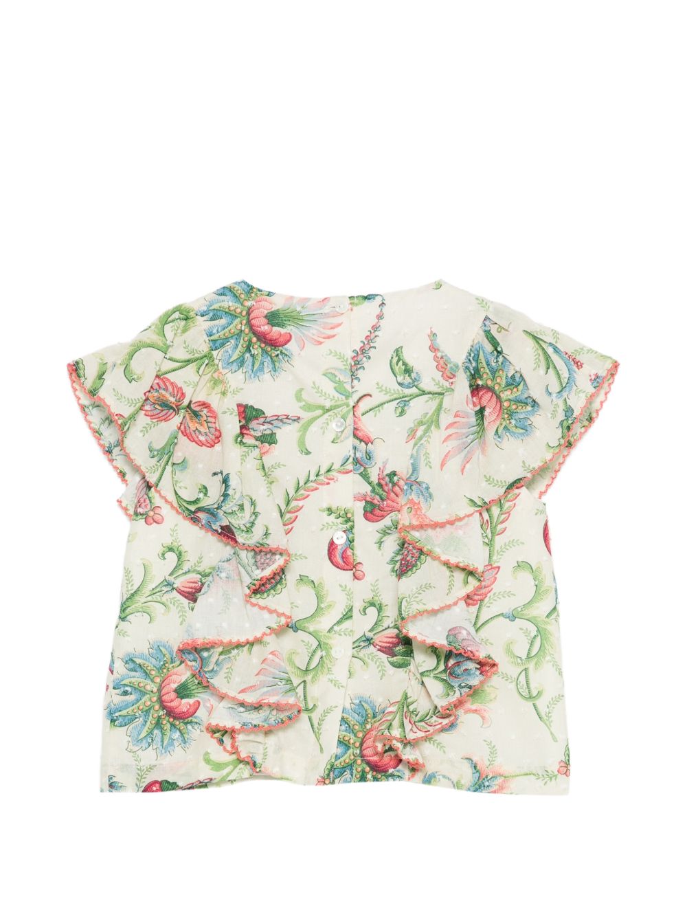 Blusa per bambina Etro Kids beige con stampa floreale GY5A82 M0082 106MC ETRO KIDS 