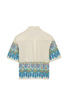Camicia per bambino Etro Kids beige con motivo paisley GY5P71 P0601 106MC ETRO KIDS 