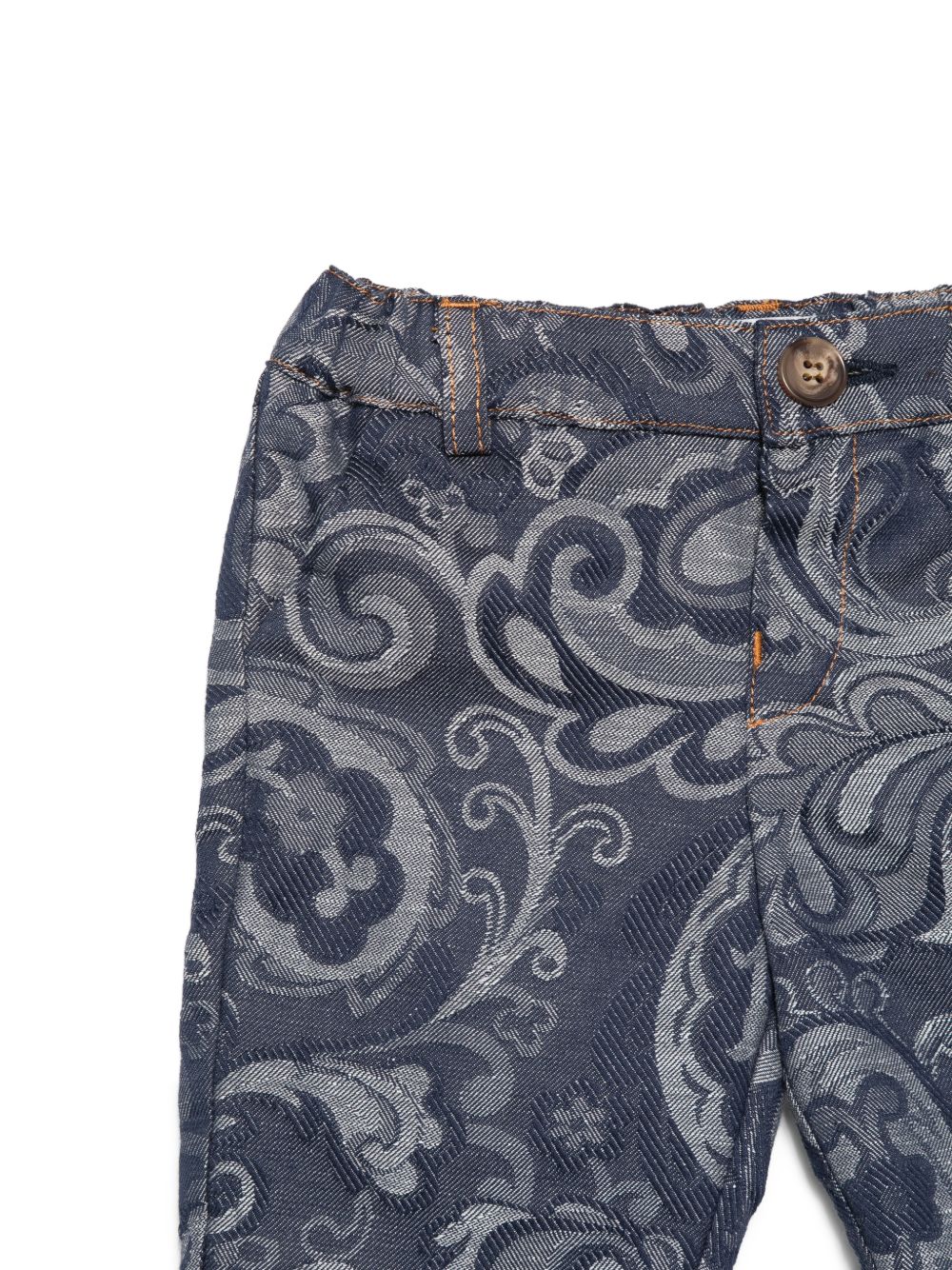 Jeans per neonato Etro Kids blu con stampa Paisley all-over GY6500 I0308 620 ETRO KIDS 