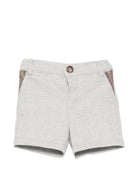 Shorts per neonato Etro Kids grigi con inserti con motivo Paisley GY6519 I0314 956 ETRO KIDS 