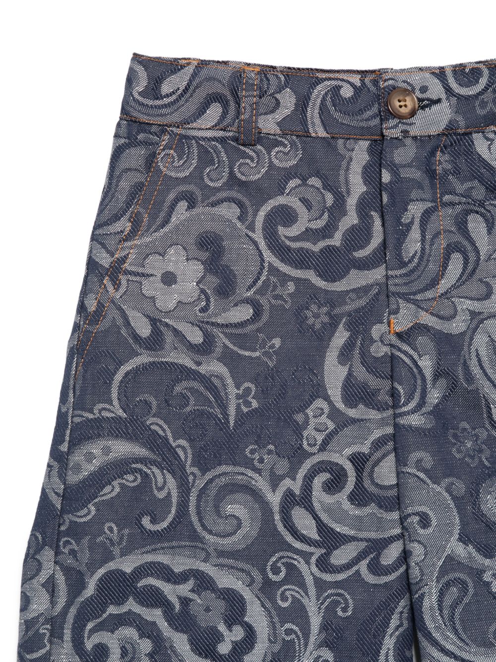 Shorts per bambino Etro Kids blu con motivo Paisley all-over GY6P09 I0308 620 ETRO KIDS 