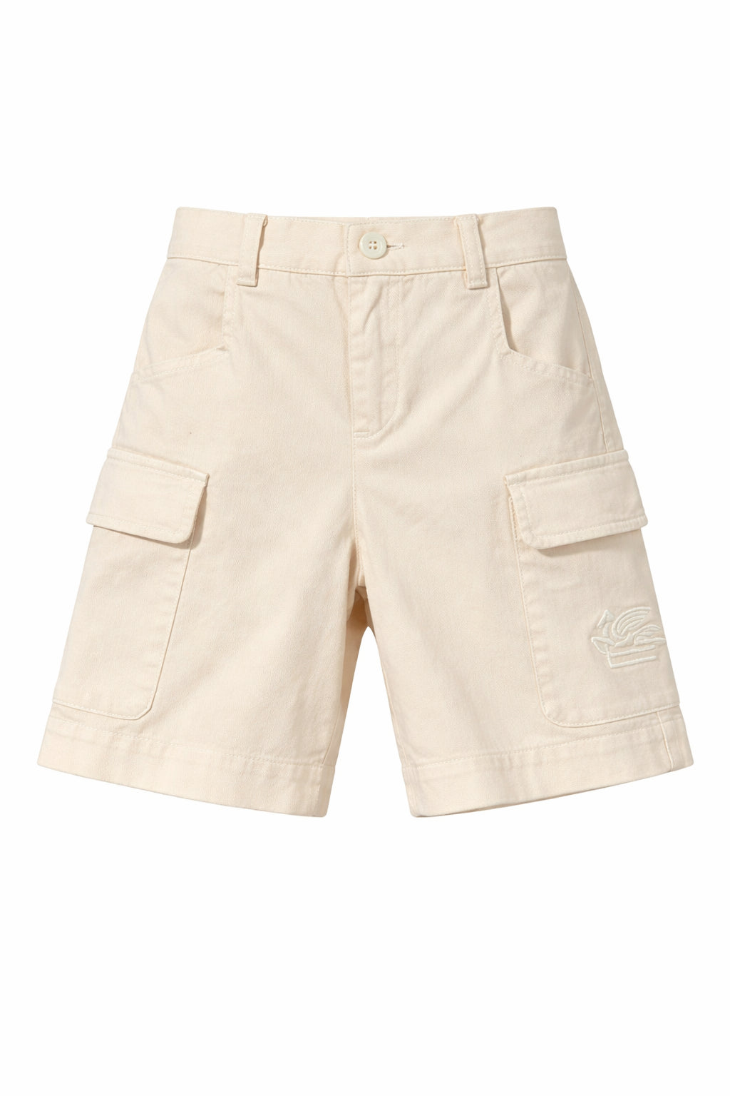 Shorts per bambino Etro Kids beige con applicazione logo sul retro GY6P49 G0064 105 ETRO KIDS 