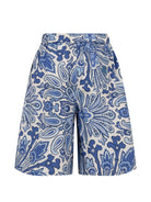 Shorts per bambino Etro Kids blu con stampa grafica floreale GY6P99 P0587 101CE ETRO KIDS 