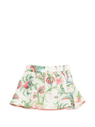 Gonna pe neonata Etro Kids beige con stampa fiori GY7010 M0082 106MC ETRO KIDS 