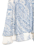 Gonna per bambina Etro Kids azzurra con stampa grafica Paisley GY7A10 S0221 106CE ETRO KIDS 