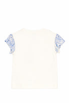 T-shirt per bambina Etro Kids bianca con logo sul davanti GY8A01 Z3672 102CE ETRO KIDS 