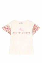 T-shirt per bambina Etro Kids beige con stampa floreale GY8A01 Z3672 102RS ETRO KIDS 