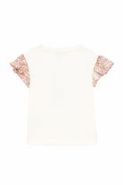 T-shirt per bambina Etro Kids beige con stampa floreale GY8A01 Z3672 102RS ETRO KIDS 