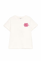 T-shirt per bambina Etro Kids bianca con applicazione sul petto GY8A31 Z3672 102RS ETRO KIDS 