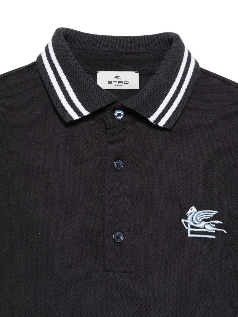 T-shirt per bambino Etro Kids blu con colletto stile polo GY8P11 Z2119 621 ETRO KIDS 