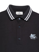 T-shirt per bambino Etro Kids blu con colletto stile polo GY8P11 Z2119 621 ETRO KIDS 