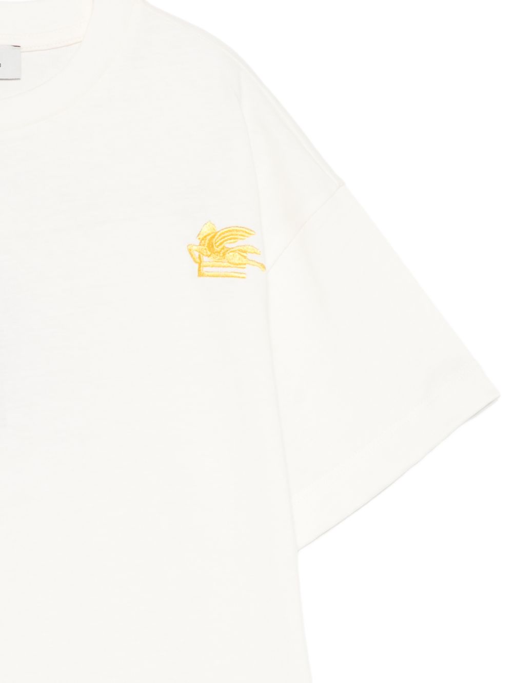 T-shirt per bambino Etro Kids bianca con logo ricamato GY8P91 Z3672 102 ETRO KIDS 