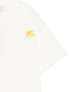 T-shirt per bambino Etro Kids bianca con logo ricamato GY8P91 Z3672 102 ETRO KIDS 