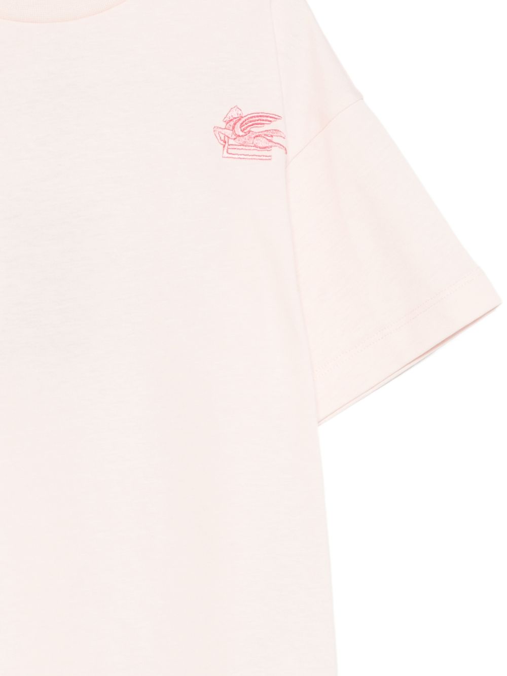 T-shirt per bambina Etro Kids rosa con logo ricamato GY8P91 Z3672 501 ETRO KIDS 