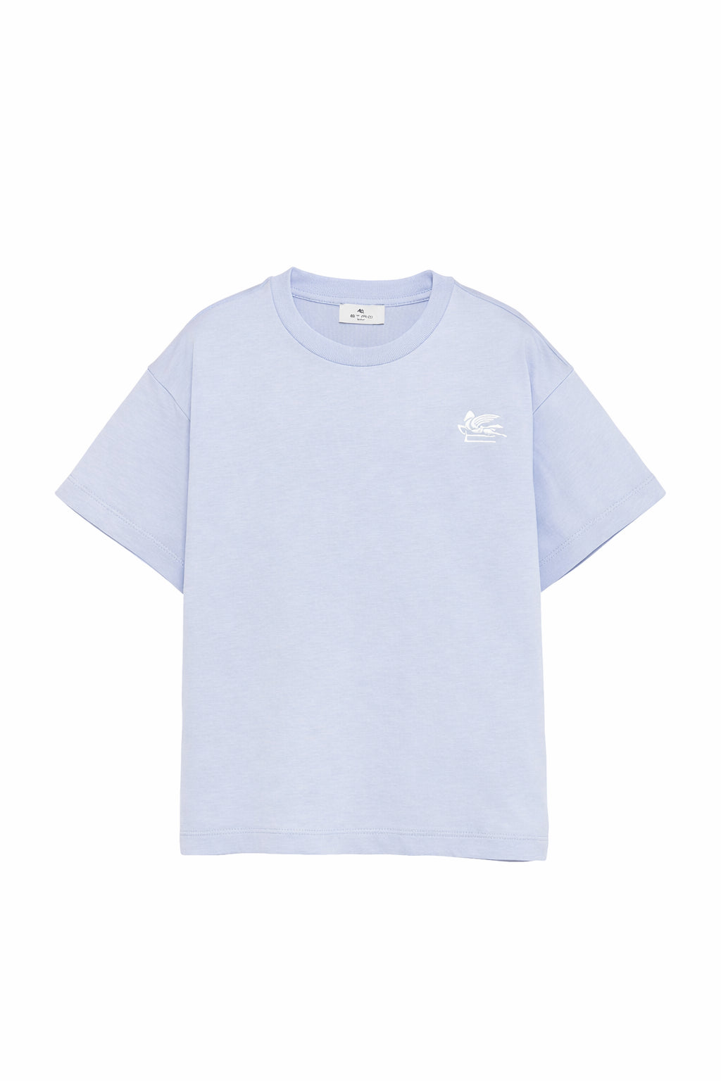T- shirt per bambino Etro Kids azzurra con logo ricamato GY8P91 Z3672 602 ETRO KIDS 