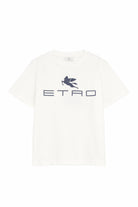 T-shirt per bambino Etro Kids beige con logo sul davanti GY8Q11 Z3672 102 ETRO KIDS 