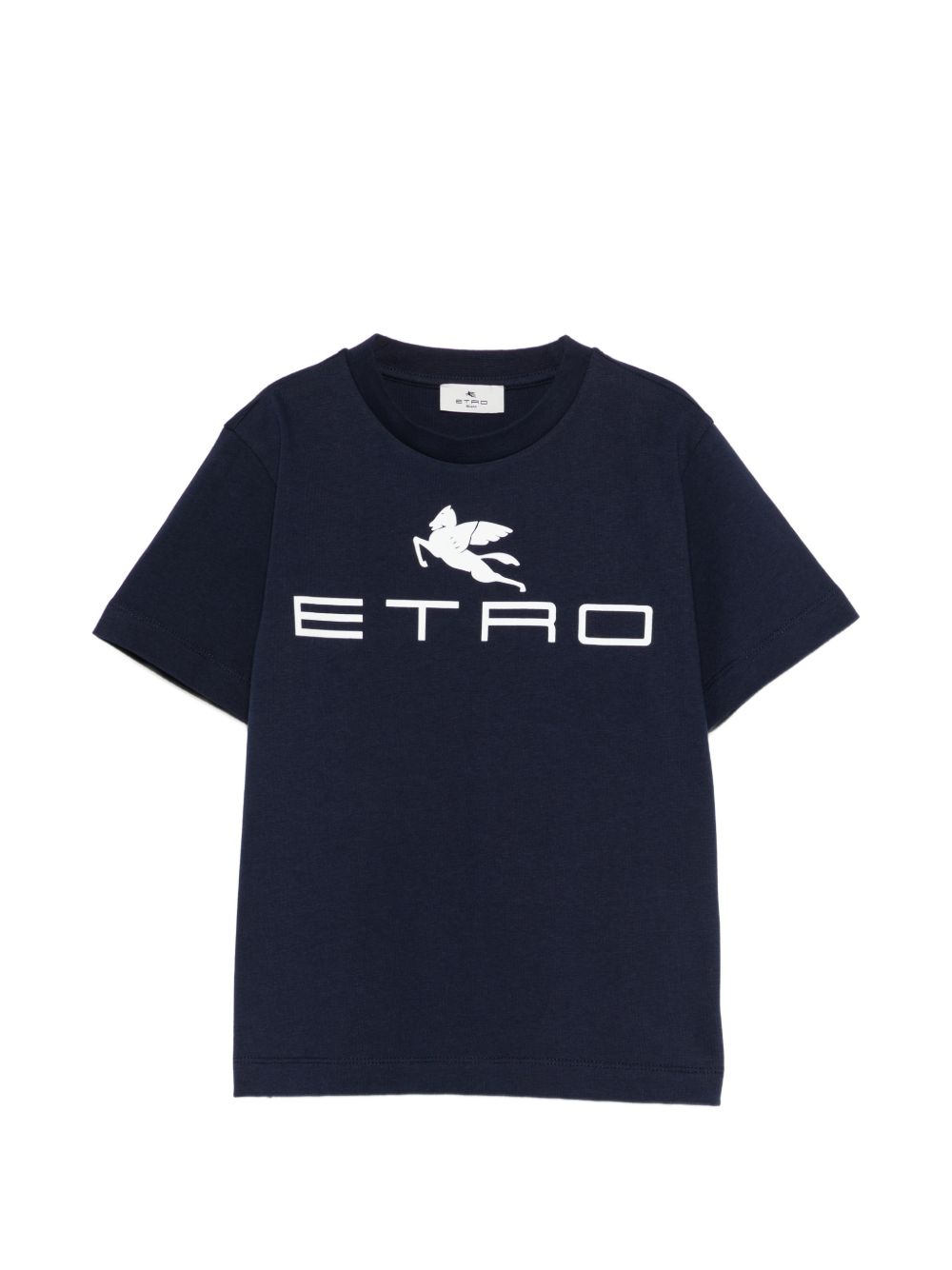 T-shirt per bambino Etro Kids blu navy con dettaglio logo GY8Q11 Z3672 617 ETRO KIDS 