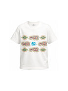 T-shirt per bambino ETRO KIDS bianca con stampa grafica GY8Q21 Z3672 102 ETRO KIDS 