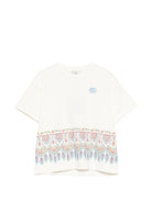 T-shirt per bambino Etro Kids bianca con stampa floreale sul davanti GY8Q31 Z3672 102 ETRO KIDS 