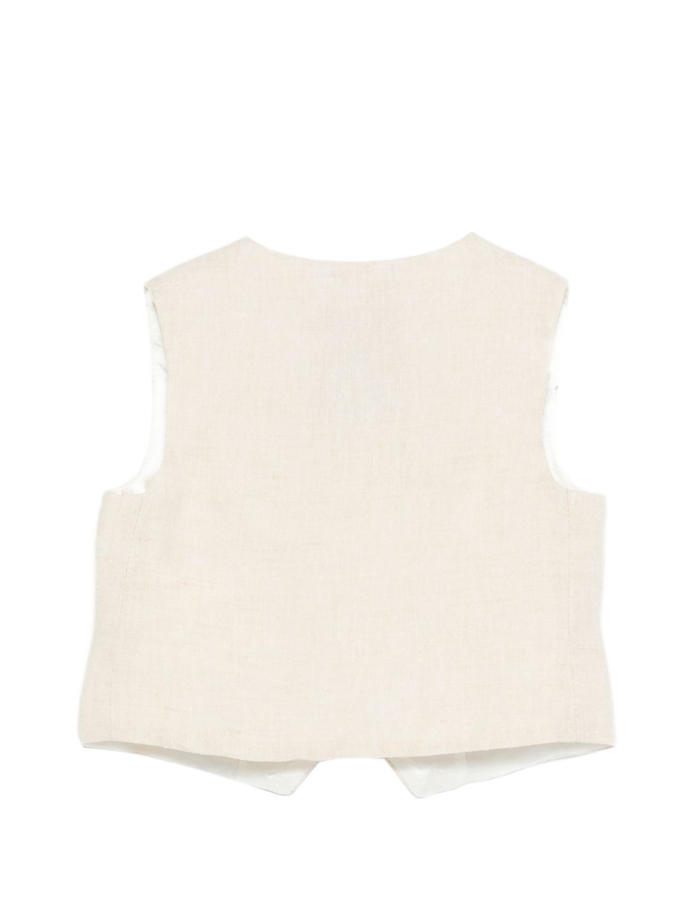 Gilet per neonato Fay Kids beige con logo ricamato tono su tono FY2542 I0318 109 FAY KIDS 