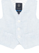 Gilet per neonato Fay Kids azzurro con scollo a V FY2542 I0318 607 FAY KIDS 