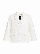 Blazer per bambino Fay Kids bianco con tasche anteriori con patta FY2Q04 G0019 101 FAY KIDS 