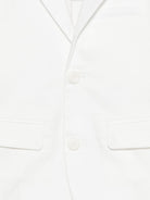 Blazer per bambino Fay Kids bianco con tasche anteriori con patta FY2Q04 G0019 101 FAY KIDS 