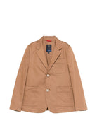 Blazer per bambino Fay Kids marrone con revers classici FY2Q14 G0215 315 FAY KIDS 