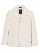 Giacca per bambino Fay Kids bianca con revers classici FY2Q34 I0318 109 FAY KIDS 