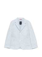 Blazer per bambino Fay Kids azzurro con revers classici FY2Q34 I0318 607 FAY KIDS 