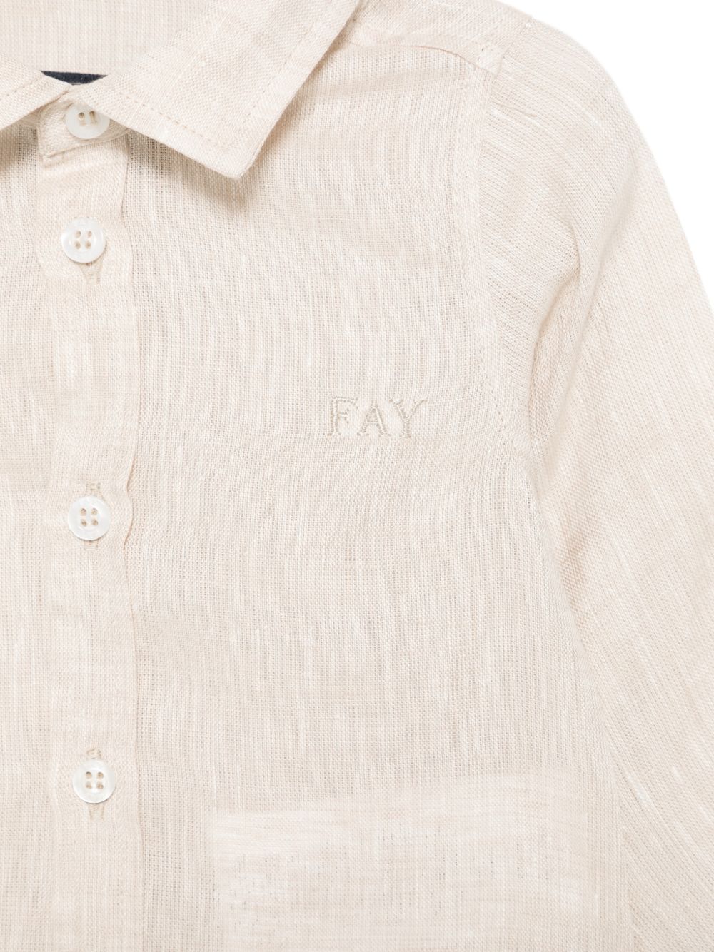 Camicia per neonato Fay Kids beige con colletto classico FY5500 Z3681 107 FAY KIDS 