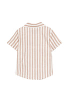 Camicia per neonato Fay Kids beige a righe a maniche corte FY5510 Z3691 101BR FAY KIDS 