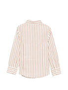 Camicia per bambino Fay Kids beige con righe verticali FY5P30 Z3691 101BR FAY KIDS 
