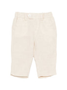 Pantaloni per neonato Fay Kids beige con passanti per cintura FY6500 I0318 109 FAY KIDS 
