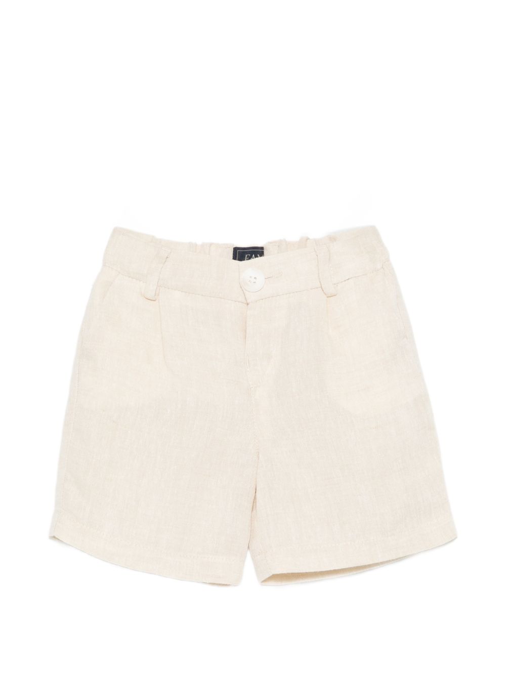 Shorts per neonato Fay Kids beige con logo ricamato sul retro FY6579 I0318 109 FAY KIDS 