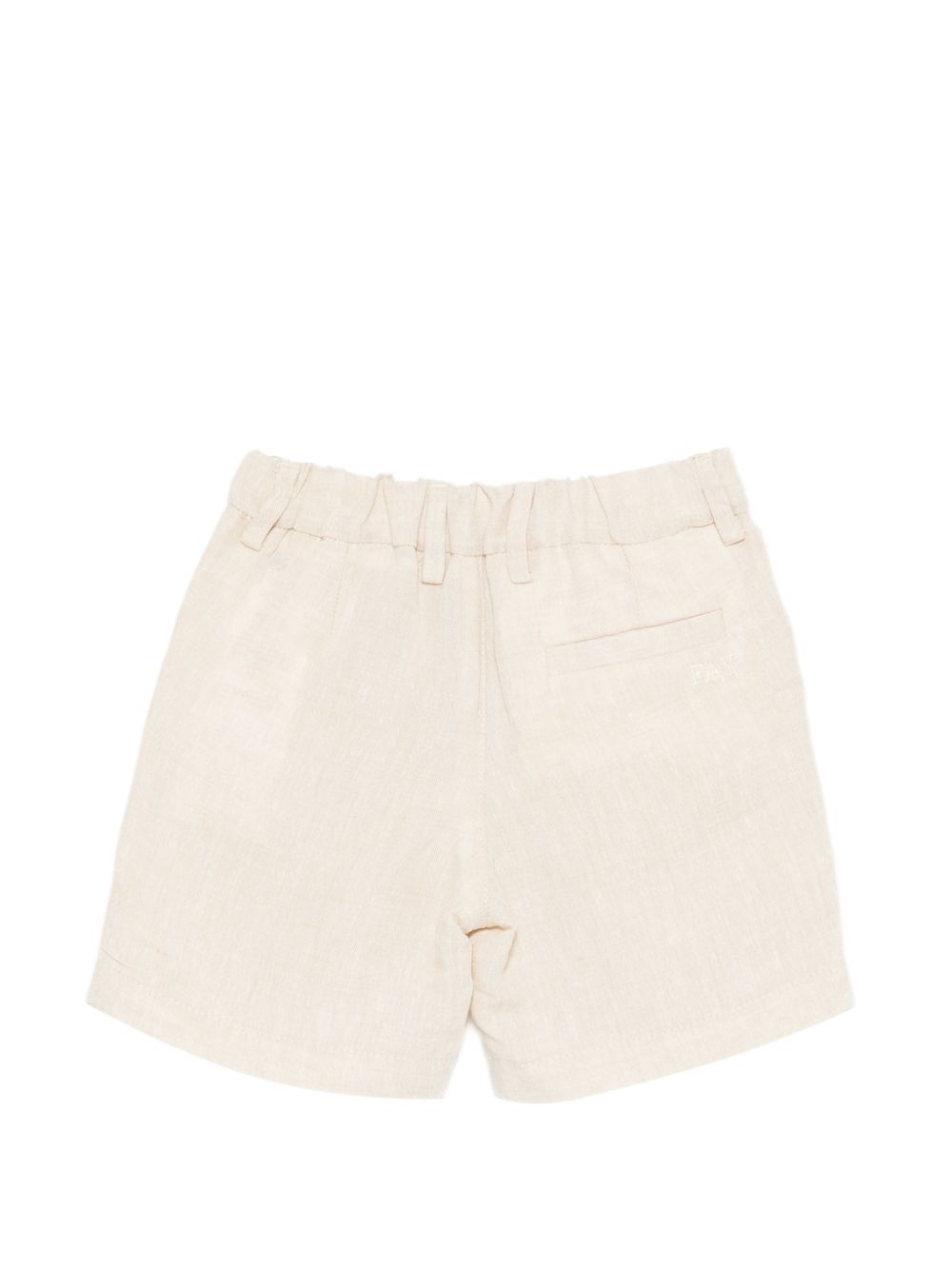 Shorts per neonato Fay Kids beige con logo ricamato sul retro FY6579 I0318 109 FAY KIDS 