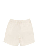 Shorts per neonato Fay Kids beige con logo ricamato sul retro FY6579 I0318 109 FAY KIDS 