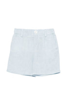 Shorts per neonato Fay Kids azzurri con logo ricamato sul retro FY6579 I0318 607 FAY KIDS 