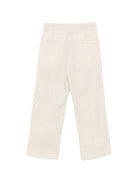 Pantaloni per bambino Fay Kids beige con logo ricamato sul retro FY6P50 I0318 109 FAY KIDS 