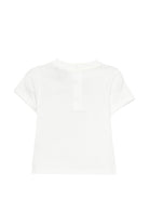 T-shirt per neonato Fay Kids bianca con stampa grafica con logo FY8501 Z3708 101BL FAY KIDS 