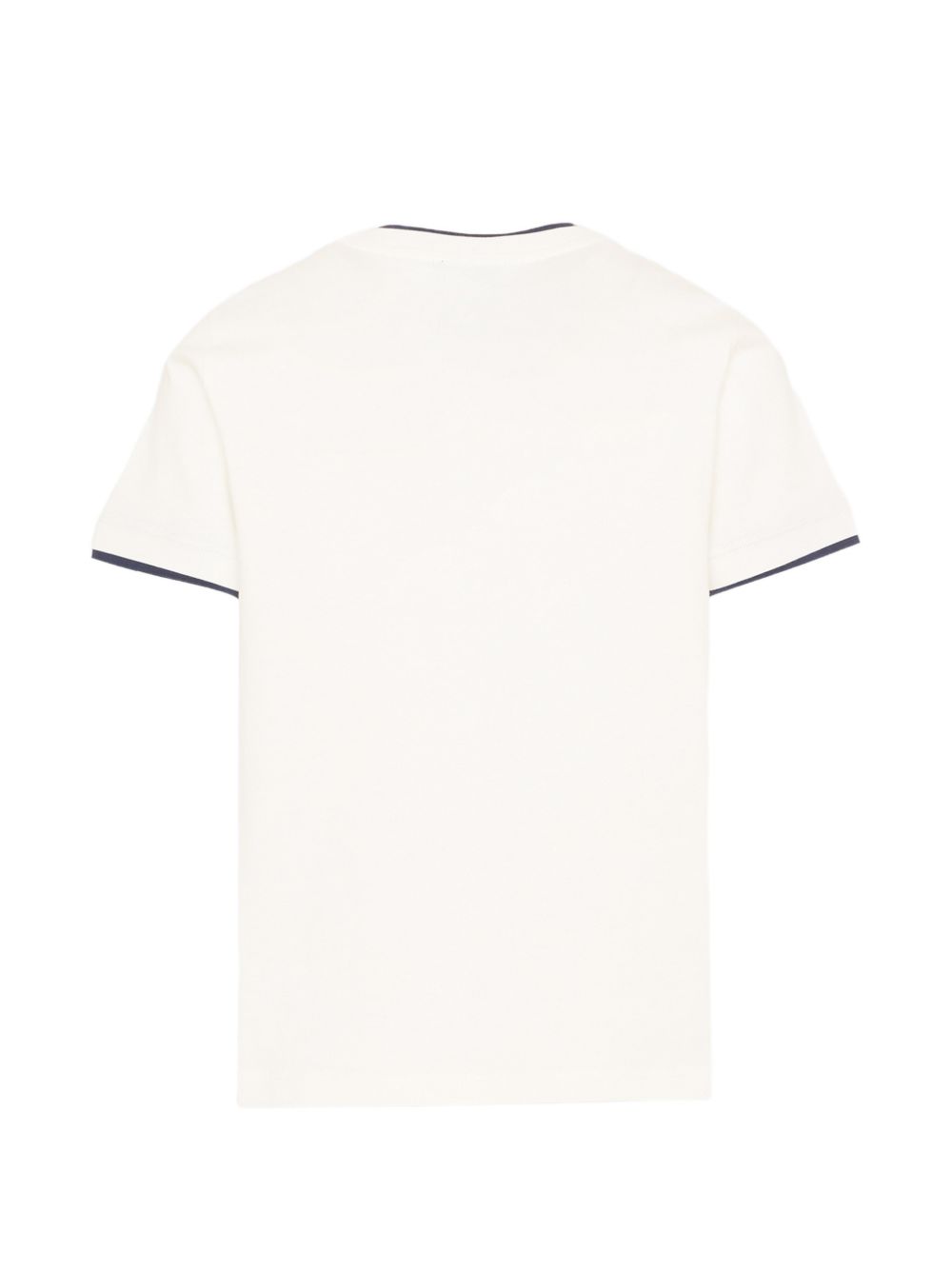 T-shirt per bambino Fay Kids bianca con logo ricamato sul davanti FY8P01 Z3708 101BL FAY KIDS 