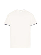 T-shirt per bambino Fay Kids bianca con logo ricamato sul davanti FY8P01 Z3708 101BL FAY KIDS 