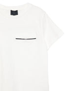 T-shirt per bambino Fay Kids bianca con taschino sul petto FY8P51 Z3708 101 FAY KIDS 