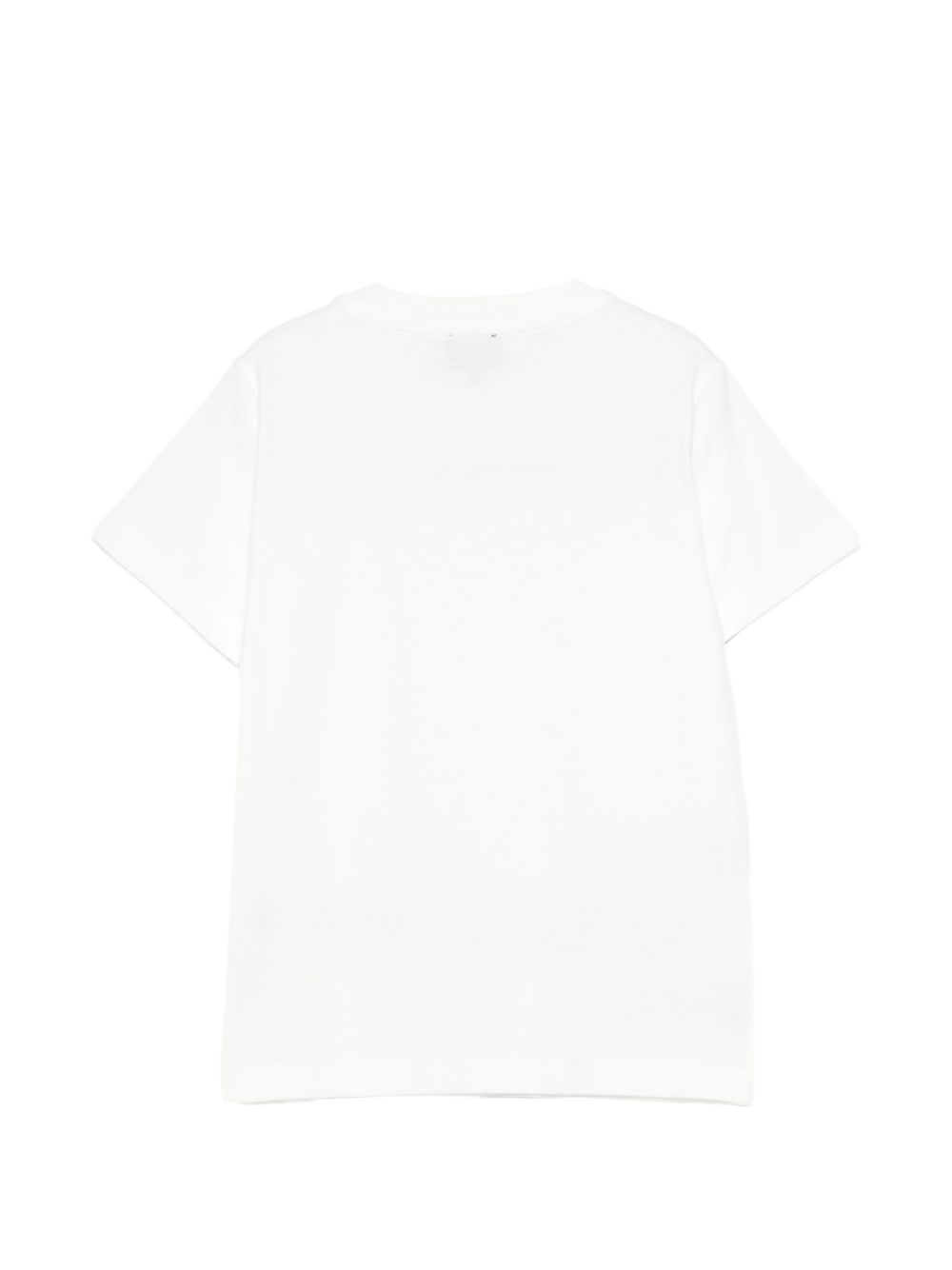 T-shirt per bambino Fay Kids bianca con dettaglio logo colorato FY8P71 Z3708 101VE FAY KIDS 